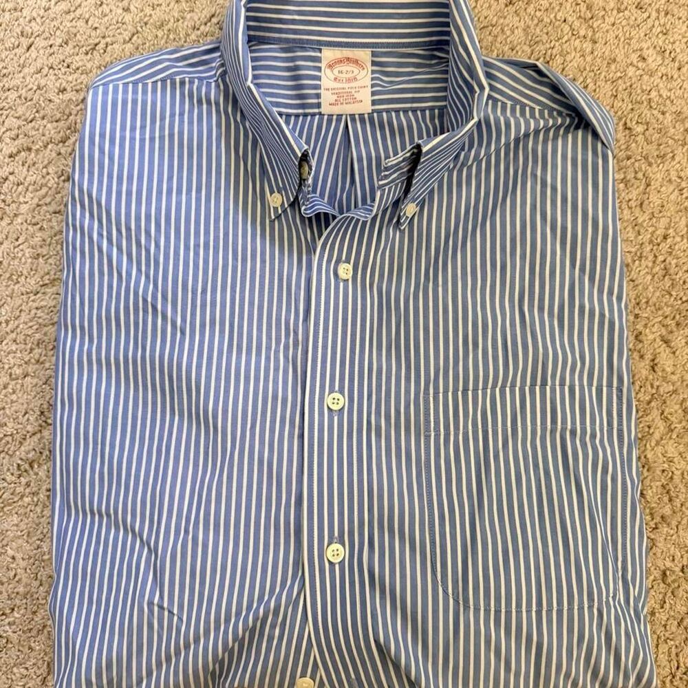 Brooks-brothers Men's Large Blue Polo-shirts